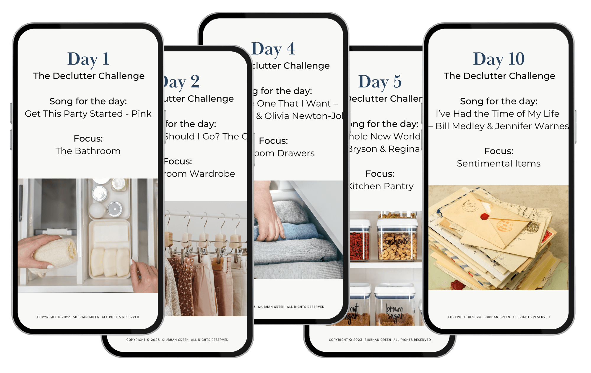 Declutter challenge for home staging
